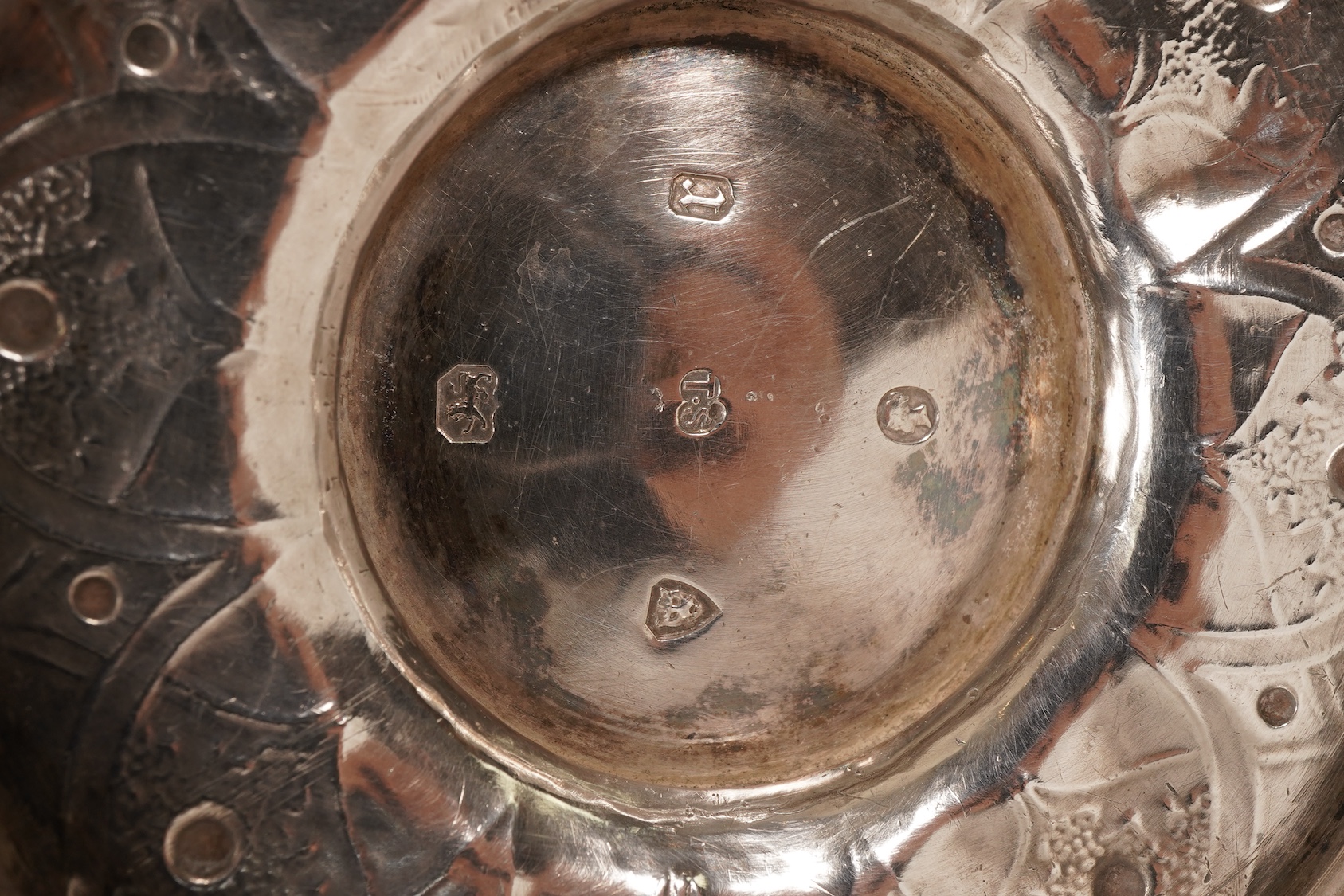 A Victorian ornate silver four piece tea and coffee service, by Thomas Smily